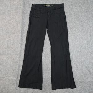 Daughters of the Liberation Pants Womens 8 Cargo Baggy Black Utility Loose